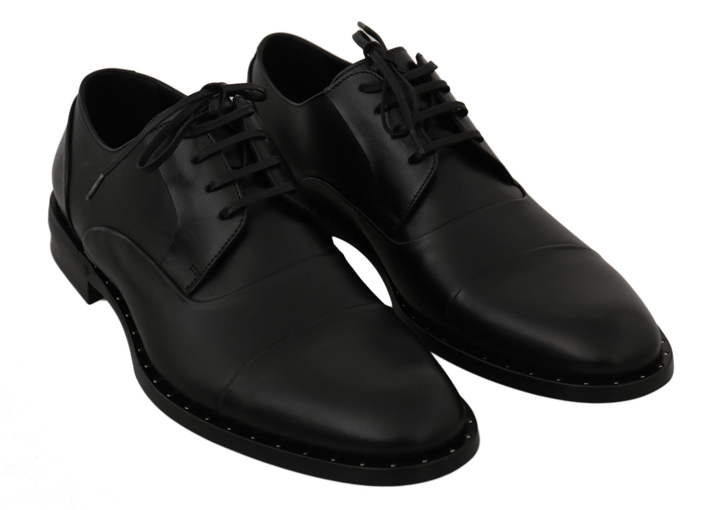 Dolce & Gabbana Sleek Black Leather Formal Dress Shoes EU39 / US6