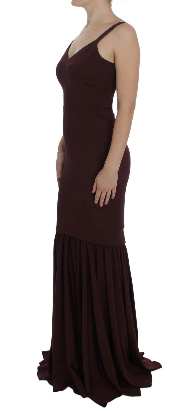 Dolce & Gabbana Elegant Bordeaux Sheath Dress IT40 | S