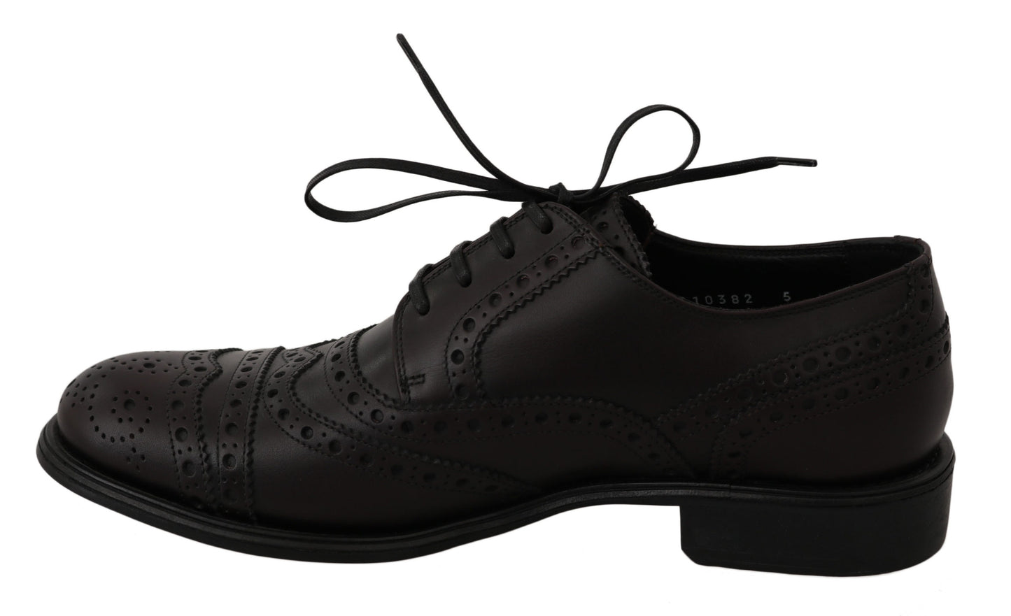 Dolce & Gabbana Elegant Bordeaux Wingtip Derby Dress Shoes EU39 / US6