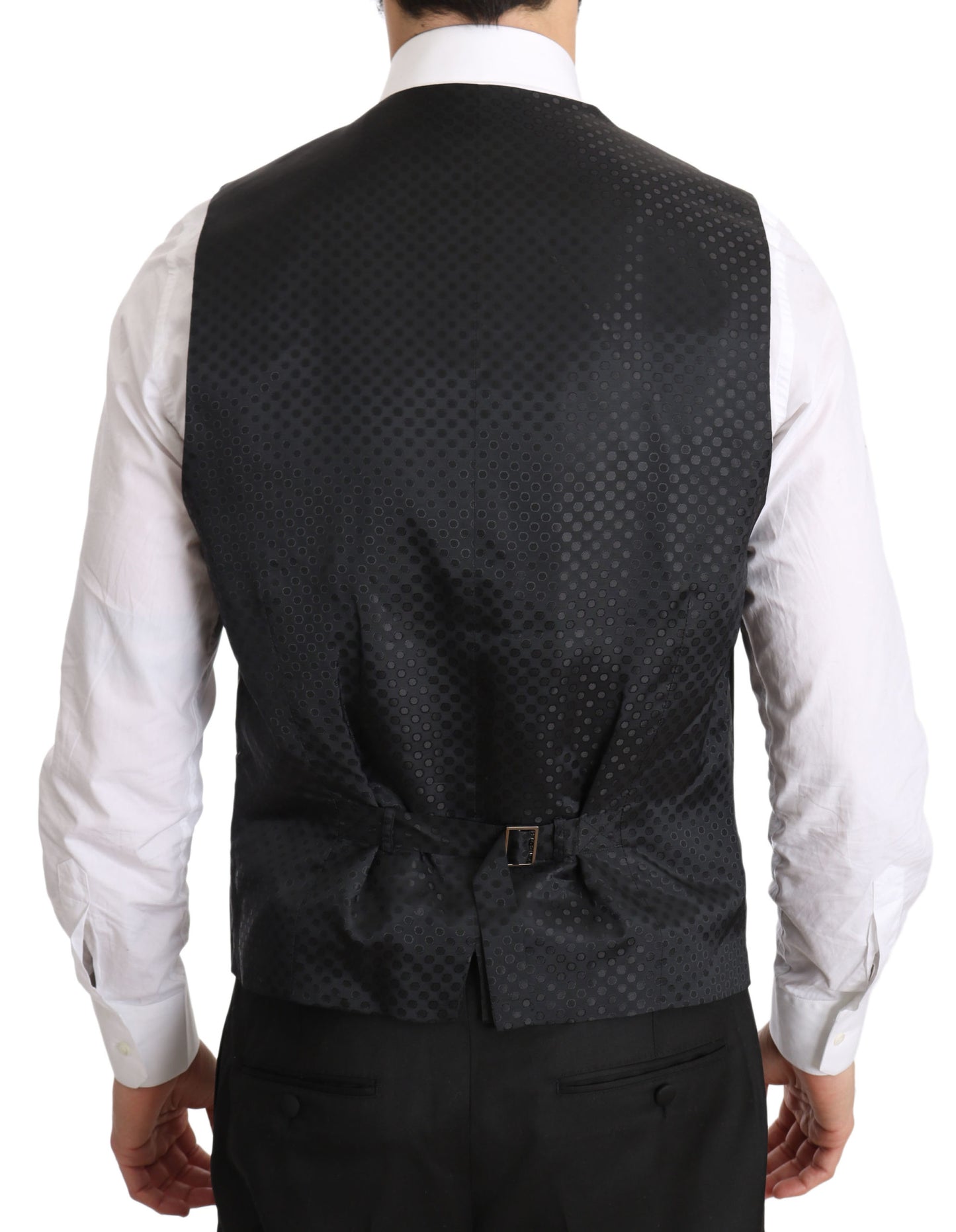 Dolce & Gabbana Elegant Gray Formal Vest - Regular Fit IT50 / L