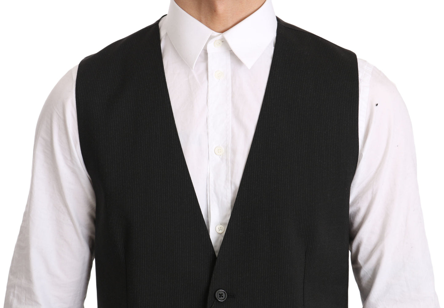 Dolce & Gabbana Elegant Gray Formal Vest - Regular Fit IT50 / L