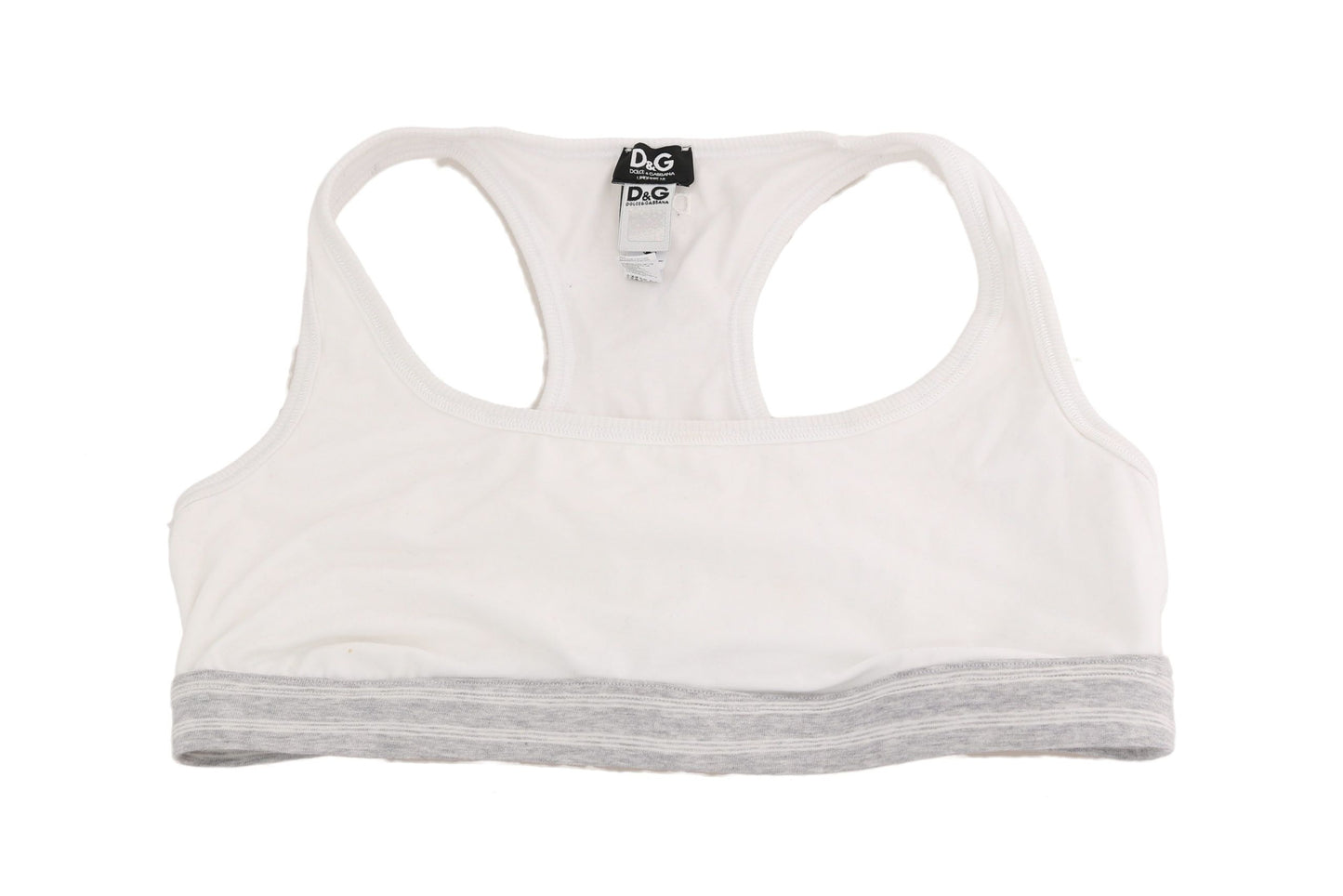 Dolce & Gabbana Elegant White Stretch Sport Bra IT3 / M