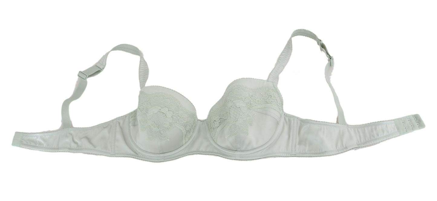 Dolce & Gabbana Elegant Floral Lace Silk Bra IT2 / S