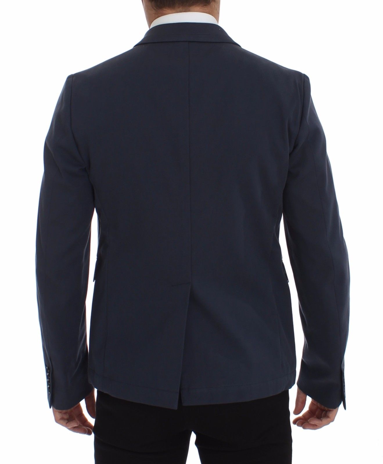 Dolce & Gabbana Elegant Blue Cotton Stretch Blazer Jacket IT48 / M