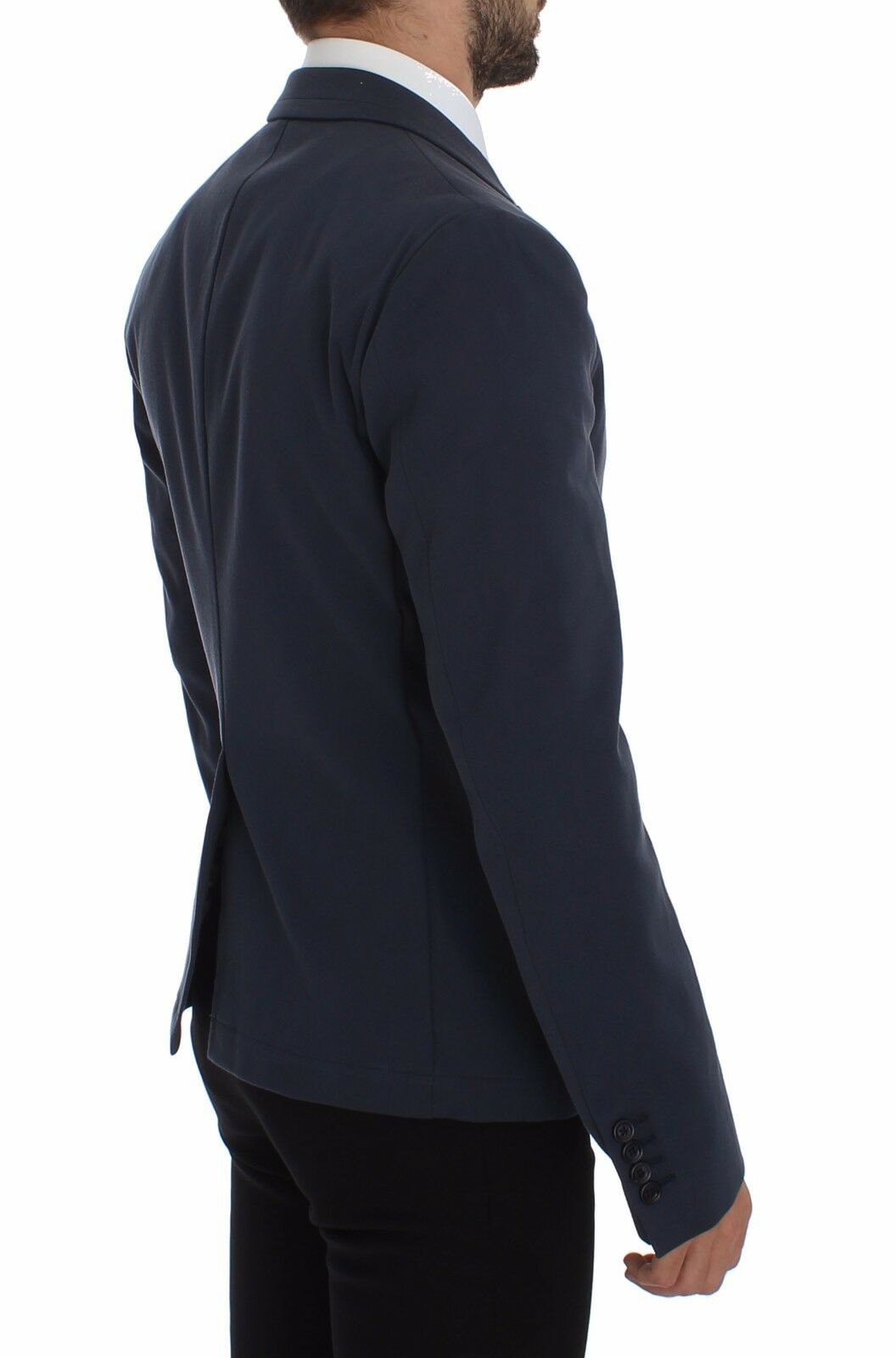 Dolce & Gabbana Elegant Blue Cotton Stretch Blazer Jacket IT48 / M